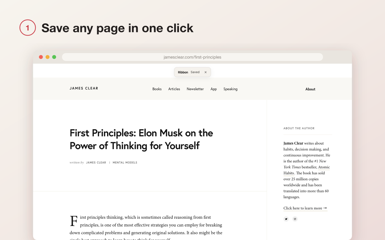 Save any page in one click